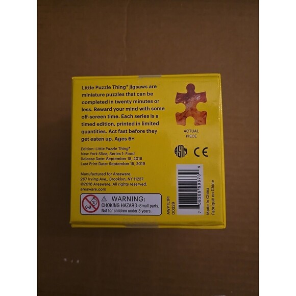 Little Puzzle Thing Area Ware Pizza Series 1 Food Shaped Jigsaw Puzzle Fun Game - Picture 2 of 7